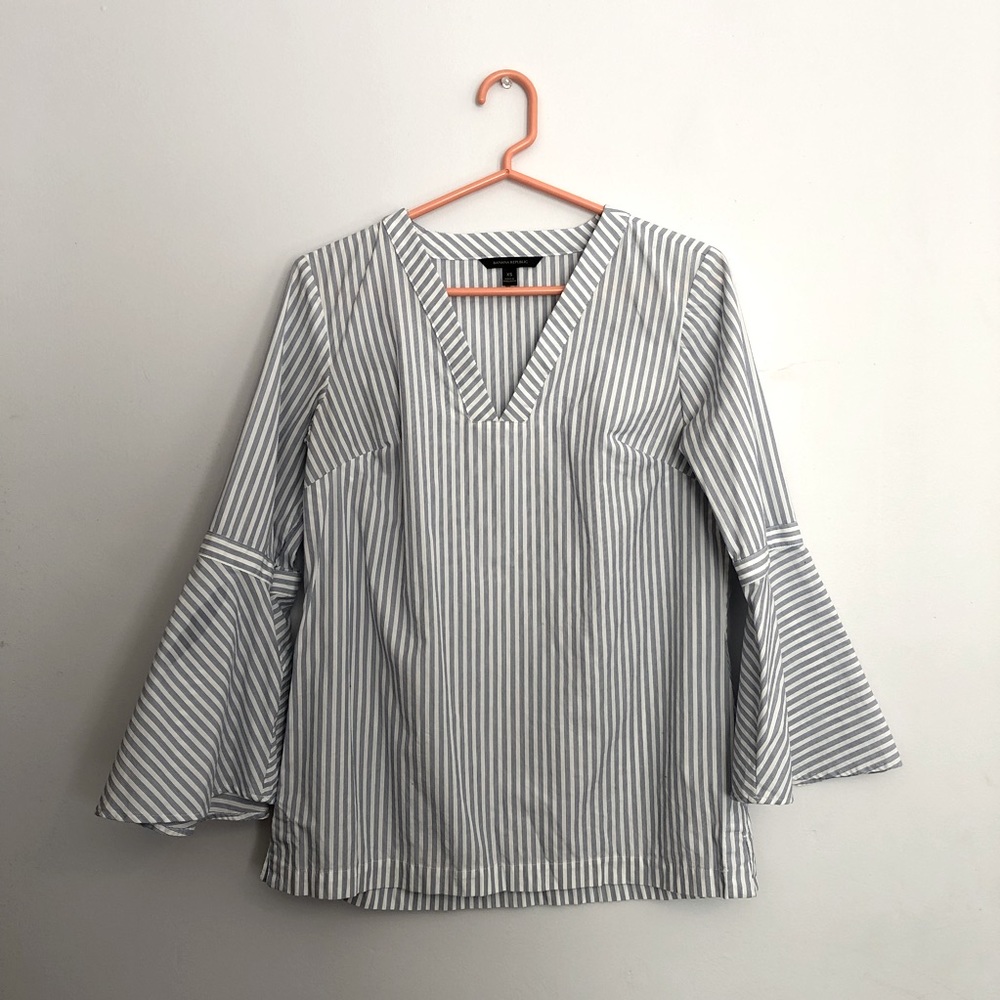 Banana Republic Striped Bell Sleeve
